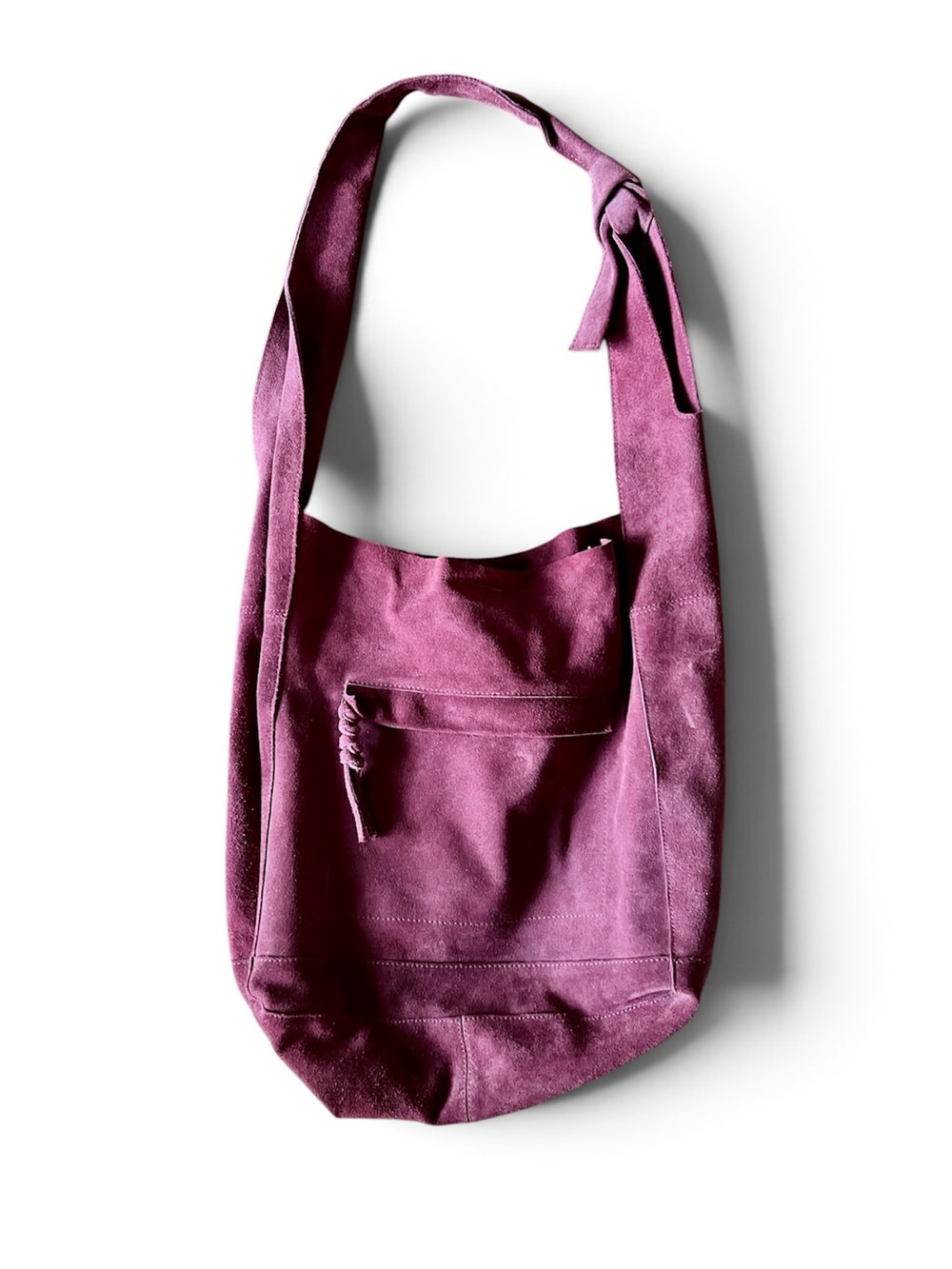 The Free People Jessa Suede Carryall in Wild Mulberry - 100% Leather - Picture 8 of 10
